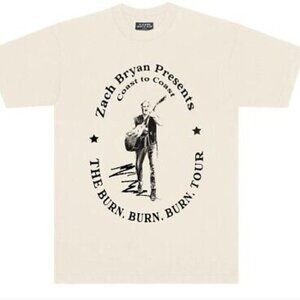 Zach Bryan Coast To Coast The Burn Burn Burn Tour Short Sleeve Tee 20604